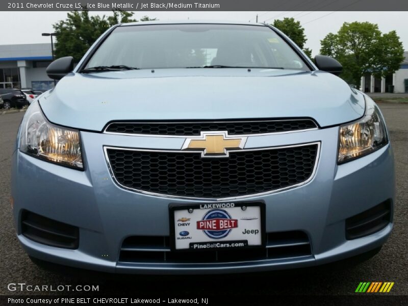 Ice Blue Metallic / Jet Black/Medium Titanium 2011 Chevrolet Cruze LS
