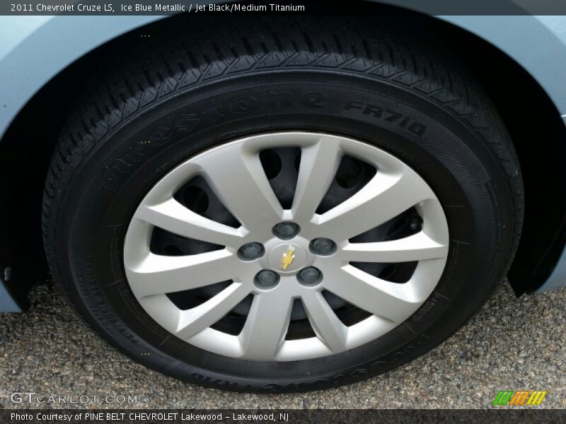 Ice Blue Metallic / Jet Black/Medium Titanium 2011 Chevrolet Cruze LS