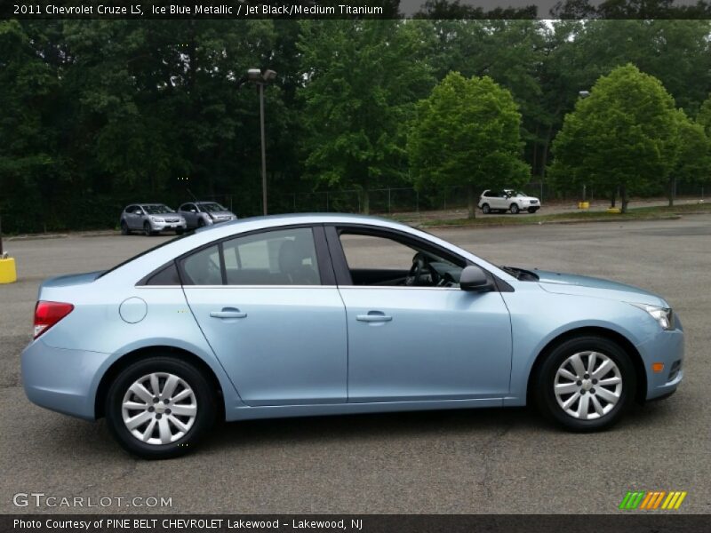 Ice Blue Metallic / Jet Black/Medium Titanium 2011 Chevrolet Cruze LS