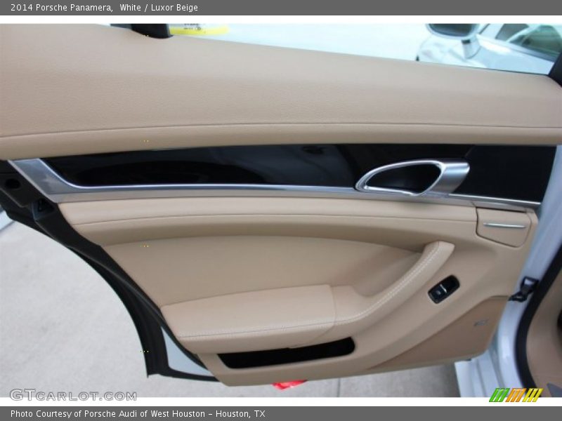 White / Luxor Beige 2014 Porsche Panamera