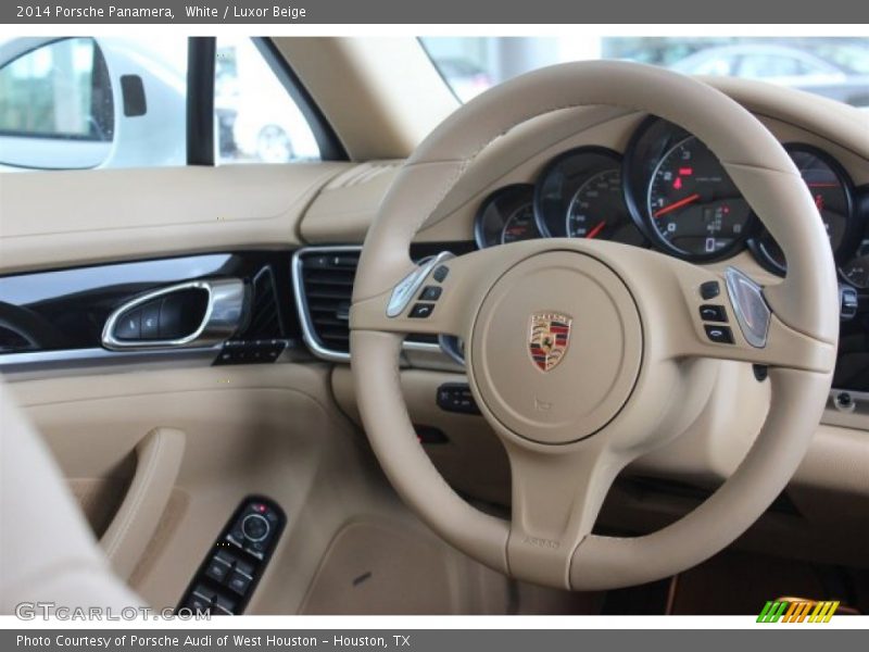 White / Luxor Beige 2014 Porsche Panamera