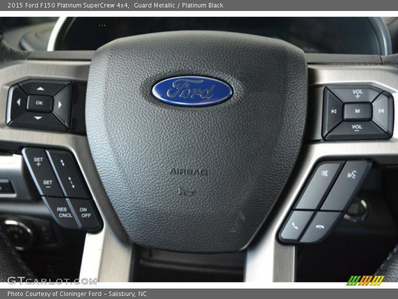 Guard Metallic / Platinum Black 2015 Ford F150 Platinum SuperCrew 4x4