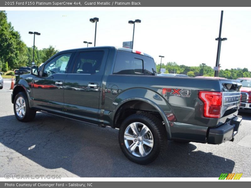 Guard Metallic / Platinum Black 2015 Ford F150 Platinum SuperCrew 4x4