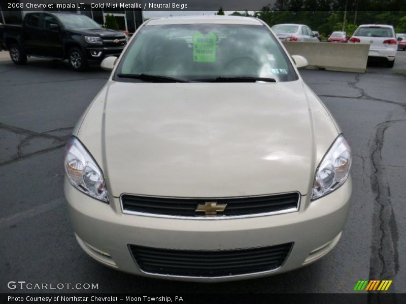Gold Mist Metallic / Neutral Beige 2008 Chevrolet Impala LT