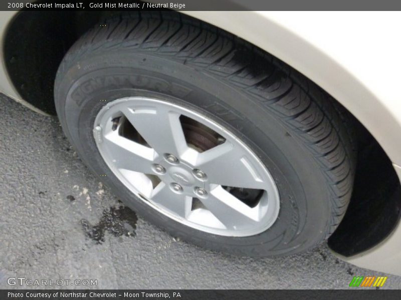 Gold Mist Metallic / Neutral Beige 2008 Chevrolet Impala LT