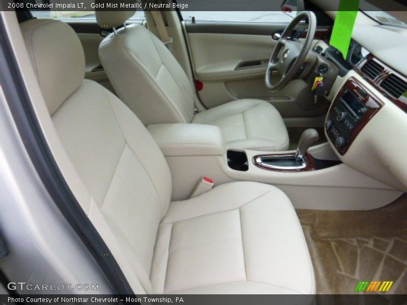 Gold Mist Metallic / Neutral Beige 2008 Chevrolet Impala LT