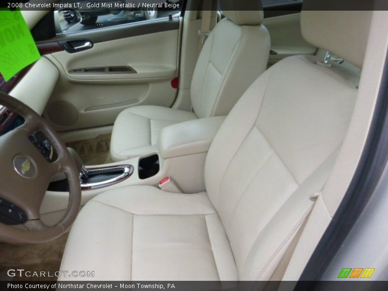 Gold Mist Metallic / Neutral Beige 2008 Chevrolet Impala LT
