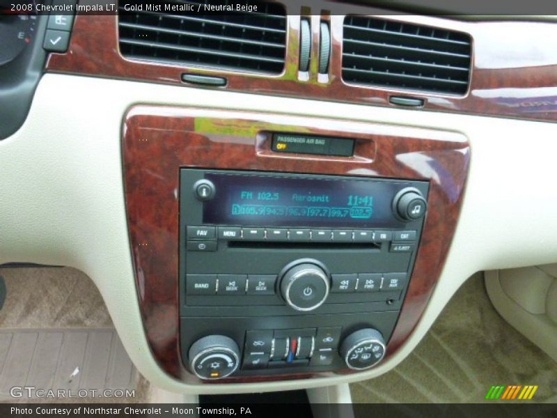 Gold Mist Metallic / Neutral Beige 2008 Chevrolet Impala LT