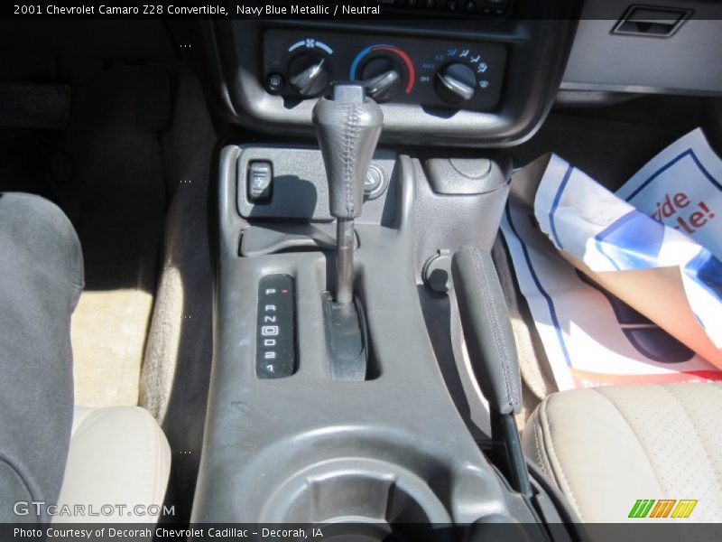 Navy Blue Metallic / Neutral 2001 Chevrolet Camaro Z28 Convertible
