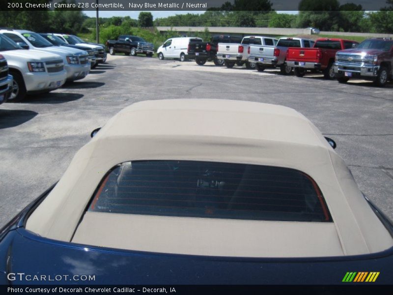 Navy Blue Metallic / Neutral 2001 Chevrolet Camaro Z28 Convertible