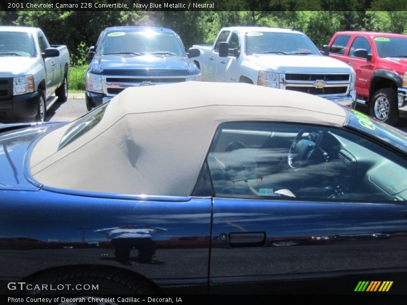 Navy Blue Metallic / Neutral 2001 Chevrolet Camaro Z28 Convertible