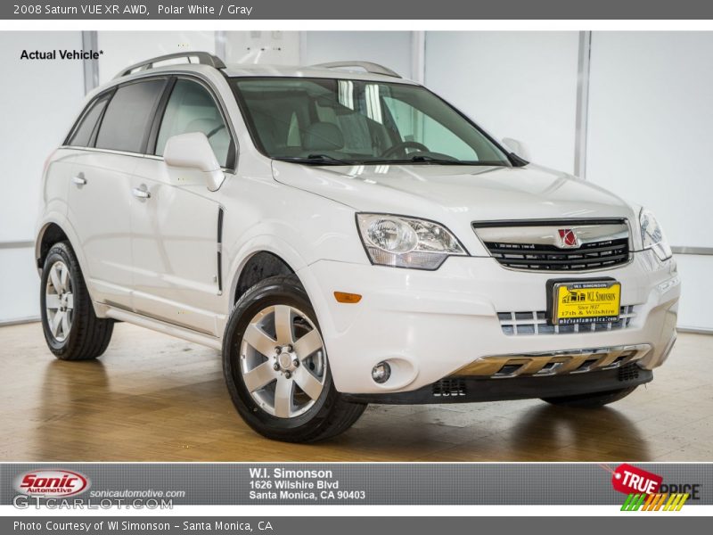 Polar White / Gray 2008 Saturn VUE XR AWD