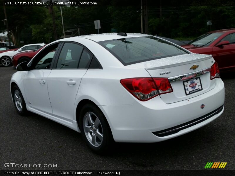 Summit White / Brownstone 2015 Chevrolet Cruze LT