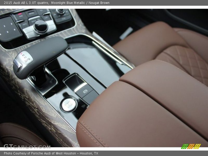 Moonlight Blue Metallic / Nougat Brown 2015 Audi A8 L 3.0T quattro