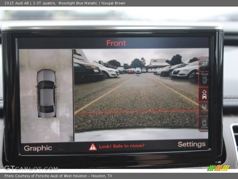 Moonlight Blue Metallic / Nougat Brown 2015 Audi A8 L 3.0T quattro