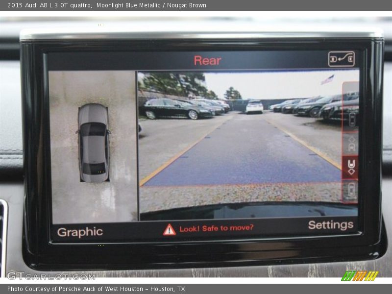 Moonlight Blue Metallic / Nougat Brown 2015 Audi A8 L 3.0T quattro