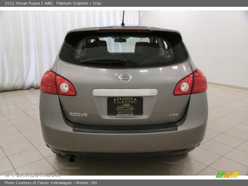 Platinum Graphite / Gray 2012 Nissan Rogue S AWD