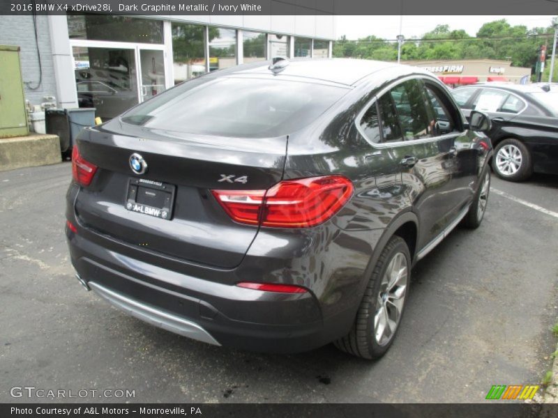 Dark Graphite Metallic / Ivory White 2016 BMW X4 xDrive28i