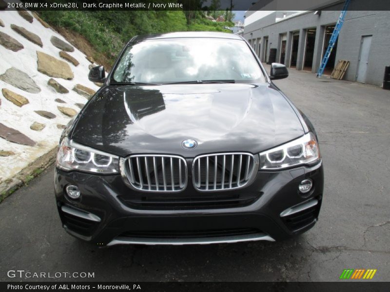 Dark Graphite Metallic / Ivory White 2016 BMW X4 xDrive28i