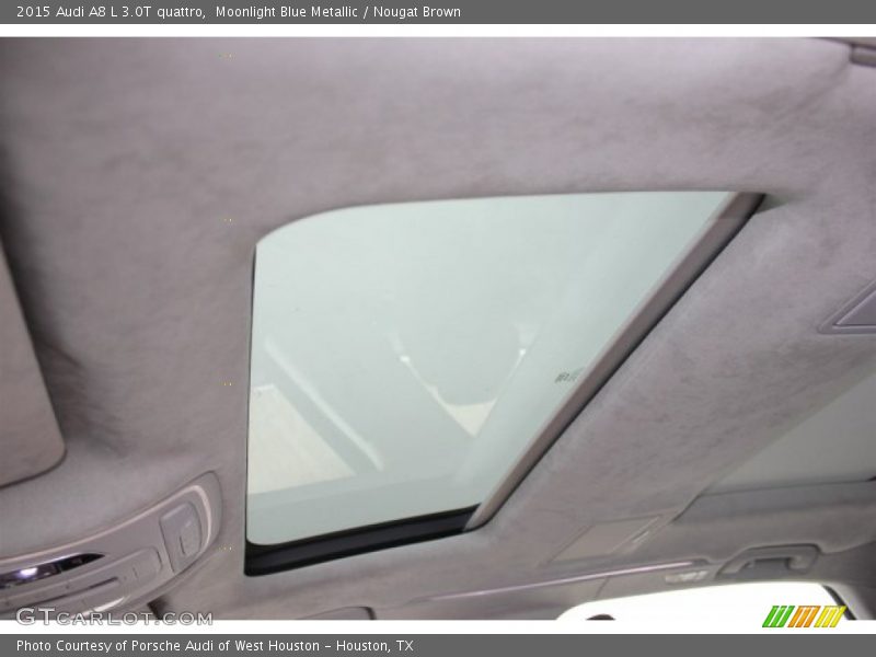 Moonlight Blue Metallic / Nougat Brown 2015 Audi A8 L 3.0T quattro