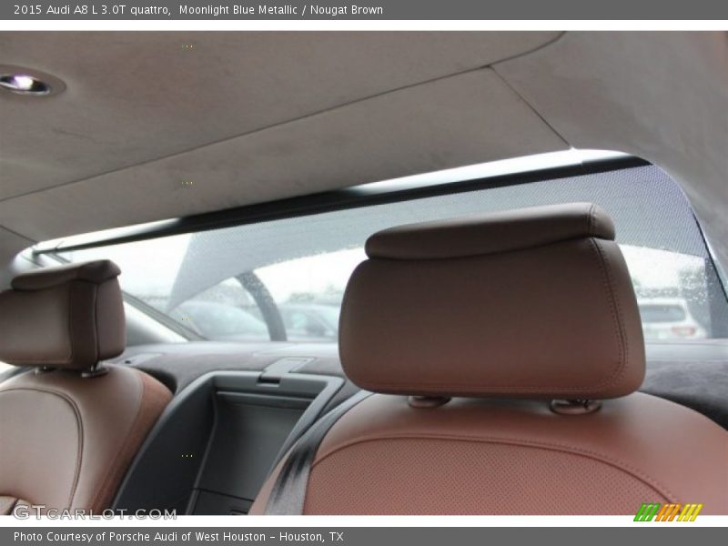 Moonlight Blue Metallic / Nougat Brown 2015 Audi A8 L 3.0T quattro