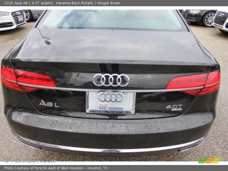 Havanna Black Metallic / Nougat Brown 2015 Audi A8 L 4.0T quattro