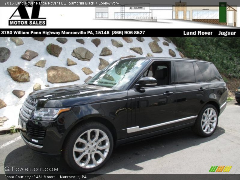 Santorini Black / Ebony/Ivory 2015 Land Rover Range Rover HSE