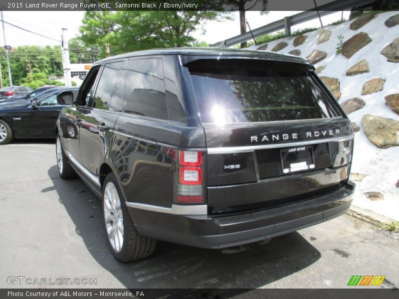 Santorini Black / Ebony/Ivory 2015 Land Rover Range Rover HSE