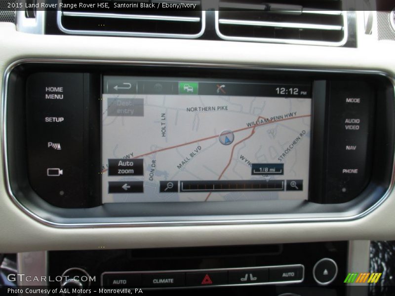 Santorini Black / Ebony/Ivory 2015 Land Rover Range Rover HSE