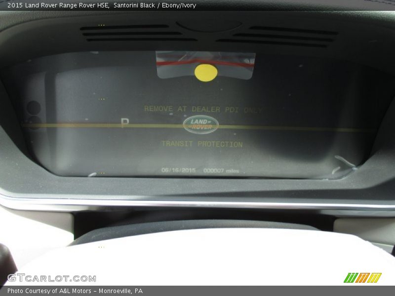 Santorini Black / Ebony/Ivory 2015 Land Rover Range Rover HSE