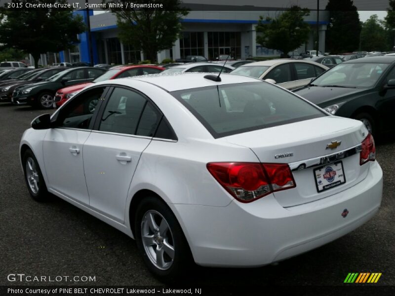 Summit White / Brownstone 2015 Chevrolet Cruze LT