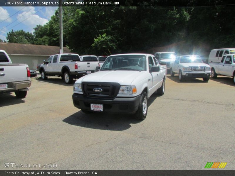 Oxford White / Medium Dark Flint 2007 Ford Ranger XL SuperCab