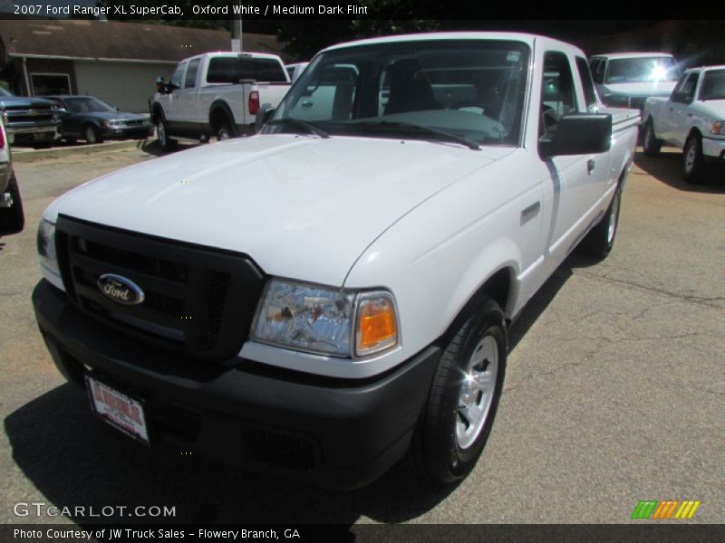 Oxford White / Medium Dark Flint 2007 Ford Ranger XL SuperCab
