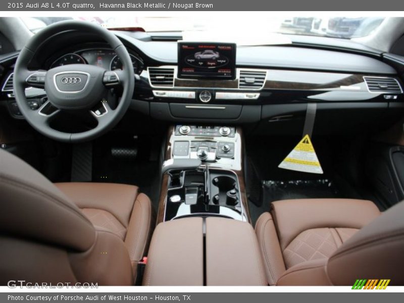 Havanna Black Metallic / Nougat Brown 2015 Audi A8 L 4.0T quattro