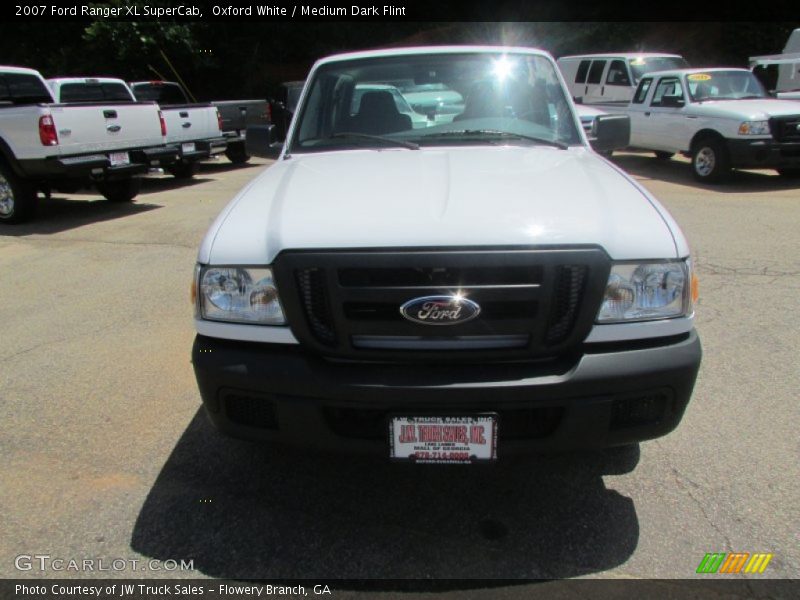 Oxford White / Medium Dark Flint 2007 Ford Ranger XL SuperCab