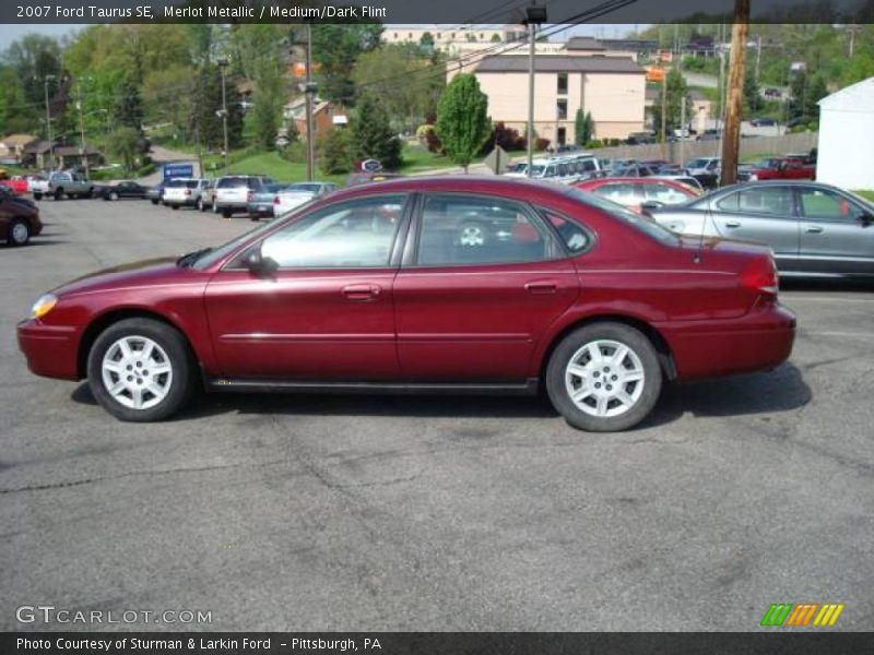 Merlot Metallic / Medium/Dark Flint 2007 Ford Taurus SE