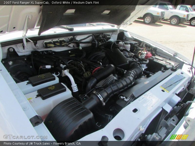 Oxford White / Medium Dark Flint 2007 Ford Ranger XL SuperCab