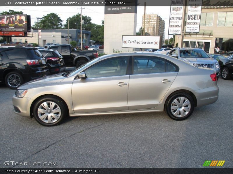 Moonrock Silver Metallic / Titan Black 2013 Volkswagen Jetta SE Sedan