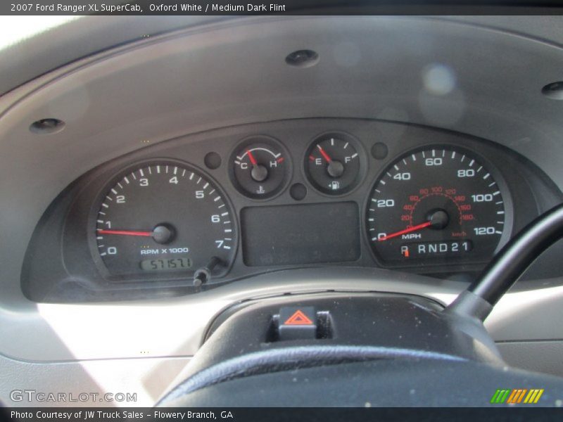 Oxford White / Medium Dark Flint 2007 Ford Ranger XL SuperCab