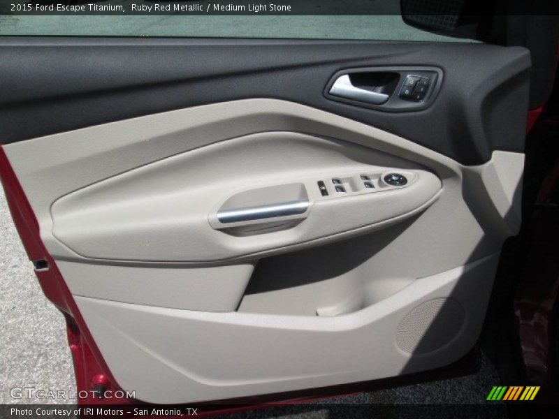 Ruby Red Metallic / Medium Light Stone 2015 Ford Escape Titanium