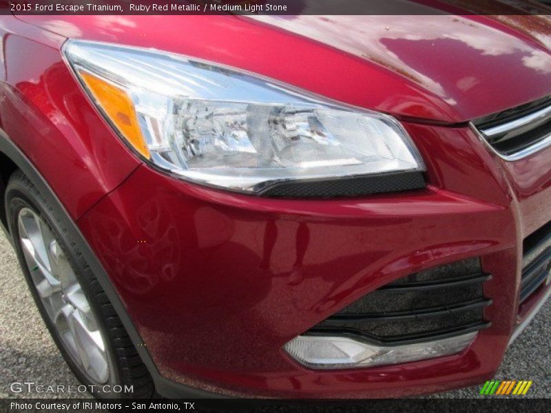 Ruby Red Metallic / Medium Light Stone 2015 Ford Escape Titanium