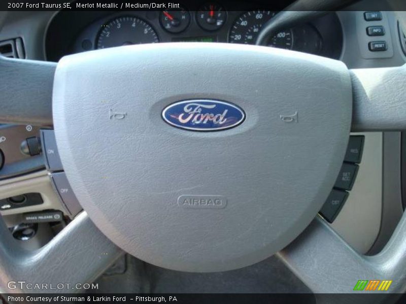 Merlot Metallic / Medium/Dark Flint 2007 Ford Taurus SE