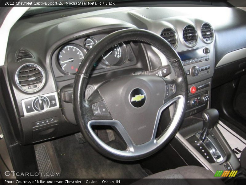 Mocha Steel Metallic / Black 2012 Chevrolet Captiva Sport LS