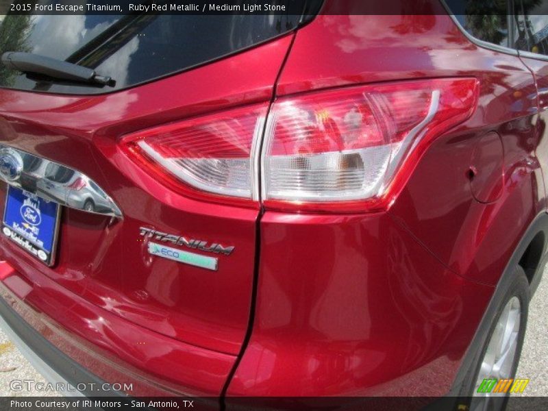 Ruby Red Metallic / Medium Light Stone 2015 Ford Escape Titanium