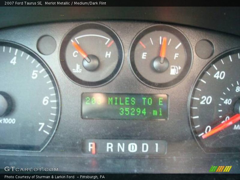 Merlot Metallic / Medium/Dark Flint 2007 Ford Taurus SE