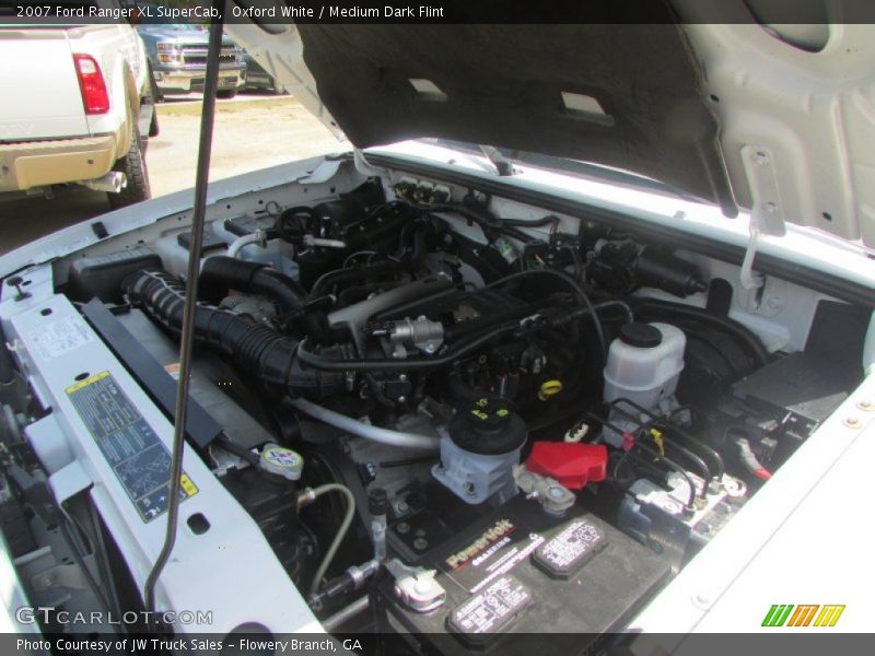 Oxford White / Medium Dark Flint 2007 Ford Ranger XL SuperCab