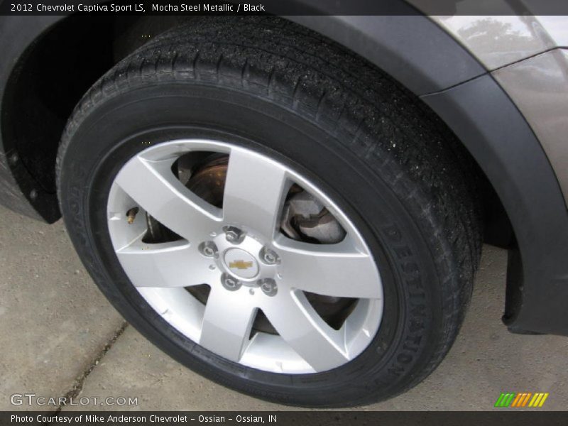 Mocha Steel Metallic / Black 2012 Chevrolet Captiva Sport LS