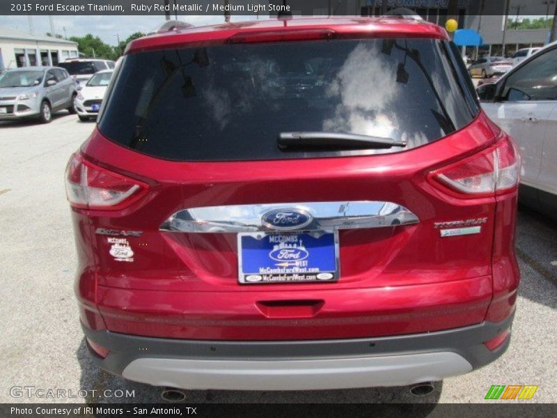 Ruby Red Metallic / Medium Light Stone 2015 Ford Escape Titanium