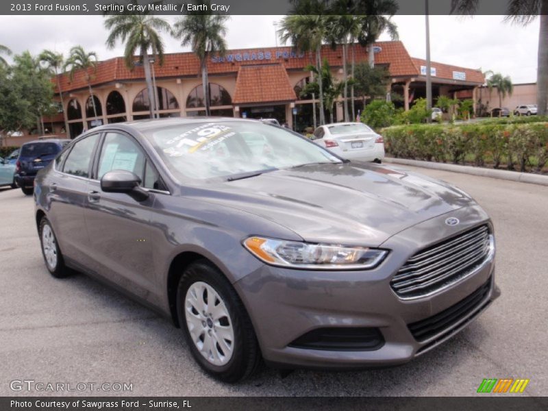 Sterling Gray Metallic / Earth Gray 2013 Ford Fusion S