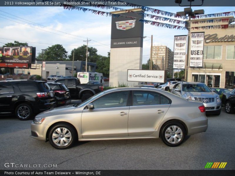 Moonrock Silver Metallic / Titan Black 2013 Volkswagen Jetta SE Sedan